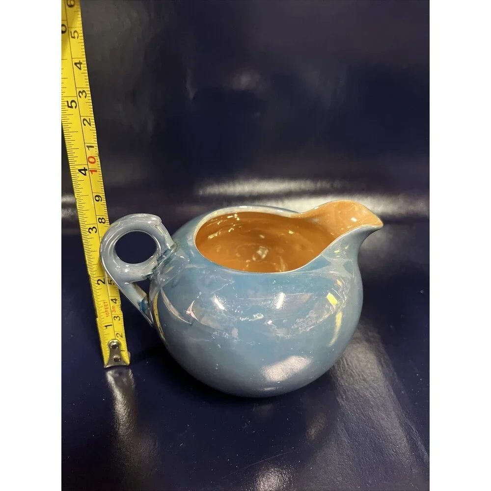 Vintage Blue Lusterware Creamer Pitcher  Made in Japan‎ - D9